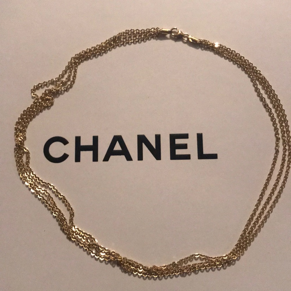 Gold 17” Necklace 18kt 750 Stamped